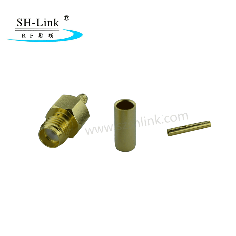 RF SMA coaxial female connector for RG316 RG174 cable